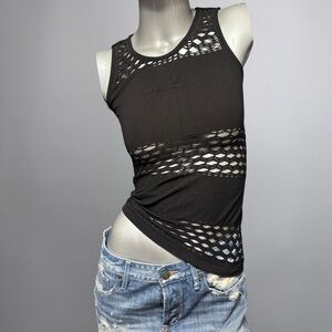 Y2K Sheer Fishnet Y2K Tank Top